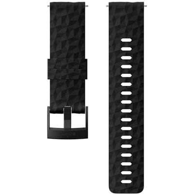 SUUNTO Vervangend horlogebandje, voor alle Spartan Sport WRH en 9 horloges, siliconen, lengte: 22,3 cm, brugbreedte: 24 mm, zwart/zwart, incl. pennen voor montage, SS050221000 SUUNTO Vervangend horlogebandje, voor alle Spartan Sport WRH en 9 horloges, siliconen, lengte: 22,3 cm, brugbreedte: 24 mm, zwart/zwart, incl. pennen voor montage, SS050221000