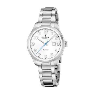 Festina Dameshorloge Analoog van Roestvrij Staal 316l Zilverkleurig Festina Dameshorloge Analoog van Roestvrij Staal 316l Zilverkleurig