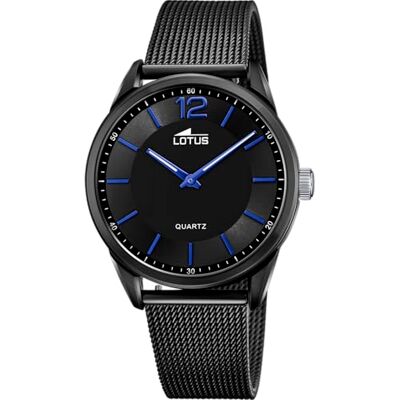 Lotus Herenhorloge Analoog van Roestvrij Staal 316l Zwart Lotus Herenhorloge Analoog van Roestvrij Staal 316l Zwart