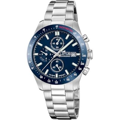 Lotus Horloge Voor Heren 18994/6 Chrono Grijs zilver 316l roestvrij staal case Grijs zilver316l roestvrij staal armband Lotus Horloge Voor Heren 18994/6 Chrono Grijs zilver 316l roestvrij staal case Grijs zilver316l roestvrij staal armband