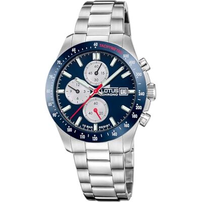 Lotus Horloge Voor Heren 18994/5 Chrono Grijs zilver 316l roestvrij staal case Grijs zilver316l roestvrij staal armband Lotus Horloge Voor Heren 18994/5 Chrono Grijs zilver 316l roestvrij staal case Grijs zilver316l roestvrij staal armband