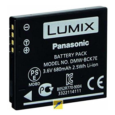 Panasonic DMW-BCK7E Lumix Li-ion Batterij Panasonic DMW-BCK7E Lumix Li-ion Batterij