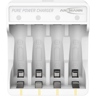 Ansmann lithium-oplader Pure Power-laadmodule, speciaal ontwikkeld voor de Pure Power 1,5 V Li-ion-accu's, incl. USB-C-oplaadkabel en LED-indicator Ansmann lithium-oplader Pure Power-laadmodule, speciaal ontwikkeld voor de Pure Power 1,5 V Li-ion-accu's, incl. USB-C-oplaadkabel en LED-indicator
