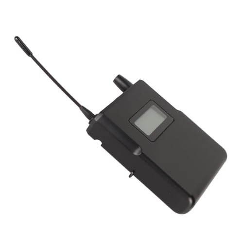 gernie Bodypack-ontvanger, 863 Tot 865 MHz HiFi-geluid Draadloze Bodypack-ontvanger Hoog Rendement Draagbare Oormonitorsysteemontvanger met LCD-schermontwerp