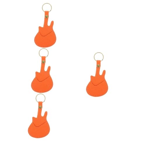 Abaodam 4 Stuks Leren etui voor gitaarplectrum gitaar tas draagtas organizer inzetstuk gitaar plectrum koffer Plectrums opberghouder gitaar capo beschermer elektrische gitaar haakje Tassen