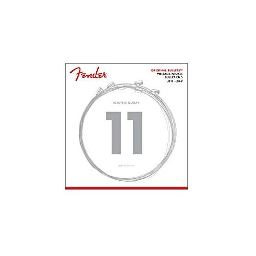 Fender Accessoires Vernikkeld staal Ronde wond Bass Strings 1 Originele kogels 11-49 Originele kogels