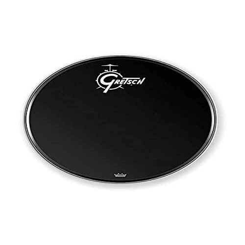 Gretsch Bassdrum head, Bassdrum vel, Ambassador Ebony 24'', GRDHEB24