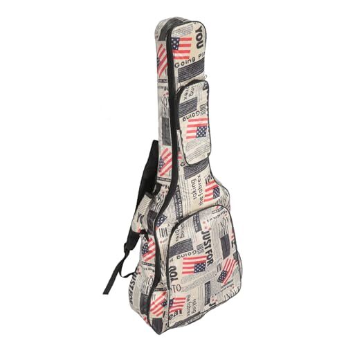 ERINGOGO Koffer Voor Basgitaar Gitaar Opbergrugzak Instrumentenkoffer Gitaarkoffer Gitaar Tas Gitaar Organisator Instrumenten Tas Gitaar Etui Tas Voor Vlag Oxford-stof Muziekinstrument