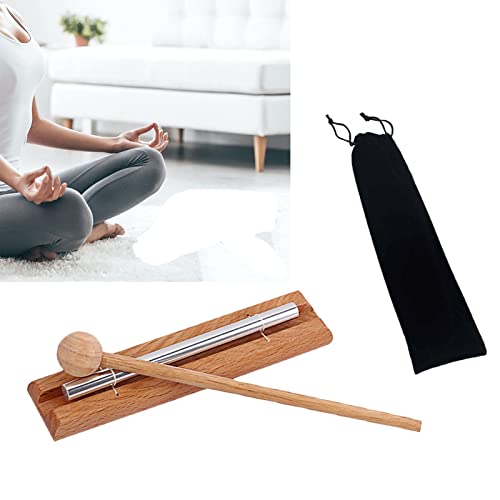 MOVKZACV Meditatie Chime, Meditatie Trio Chime Chime Meditatie Klaslokaal Bell met Mallet en Doek Percussie Instrument voor Gebed Yoga Zenergy Chime