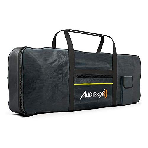 Audibax Onyx Bag 61 tas voor toetsenborden en piano met 61 toetsen, tas met twee sterke en comfortabele handgrepen, gewatteerde rugzak voor een toetsenbord of een digitale piano etui van polyester