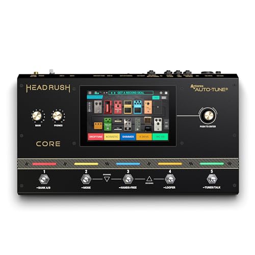 Headrush Core Multi Core-effect versterker modellering processor voor gitaar en zang met klonen, Looper, Auto-Tune, Wi-Fi, touchscreen en Bluetooth