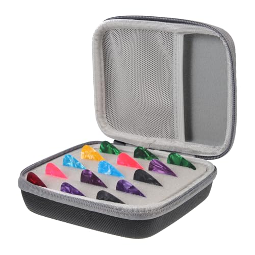 Toyvian 4 Sets Pick Opbergtas Gitaar Sampler Plectrums Met Case Basgitaar Plectrums Gitaar Pick Case Ukulele Plectrum Gitaar Pick Houder Tassen Vervangen Hawaii Plastic