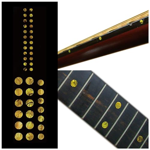 Inlaystickers Inlay Sticker Fret Markers voor gitaren & bas Custom Dots Set Oker, F-085CD-OC-AZ