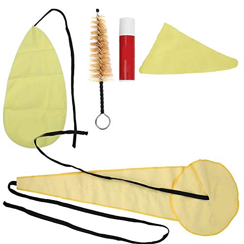 MAGT Saxofoon Reinigingsset Saxofoon Onderhoud Kit, 5 Stuks Saxofoon Sax Riet Mute Reinigingsdoek Saxofoon Reinigingsset Sax Onderhoud Doek Set voor Sax en Accessoire Deel