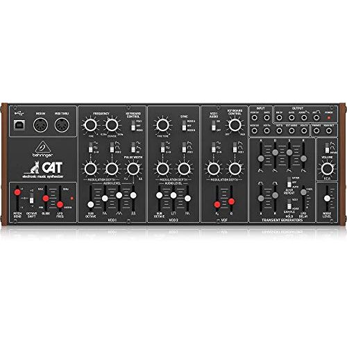 Behringer CAT Legendarische parafonische analoge synthesizer met dubbele VCO's, 4 mengbare golfvormen, externe signaalprocessor, 16-stemmige poly-keten en Eurorack-formaat