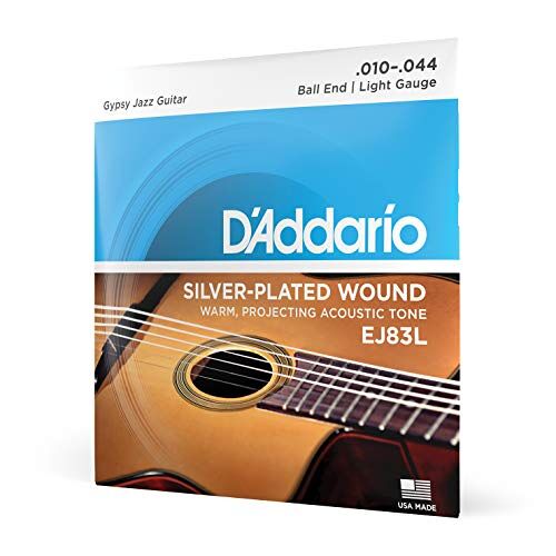 D'Addario EJ83L Jazz-snarenset voor akoestische gitaren 0,025 cm 0,11 cm (010-044 inch)