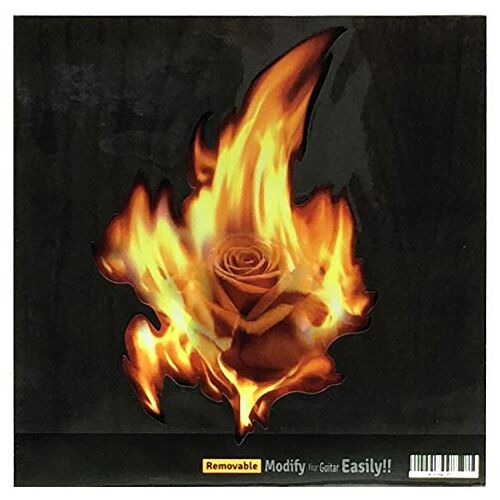 Inlaystickers Inlay Sticker Sticker voor Gitaar & Bas Real Fire Series Rose In The Fire