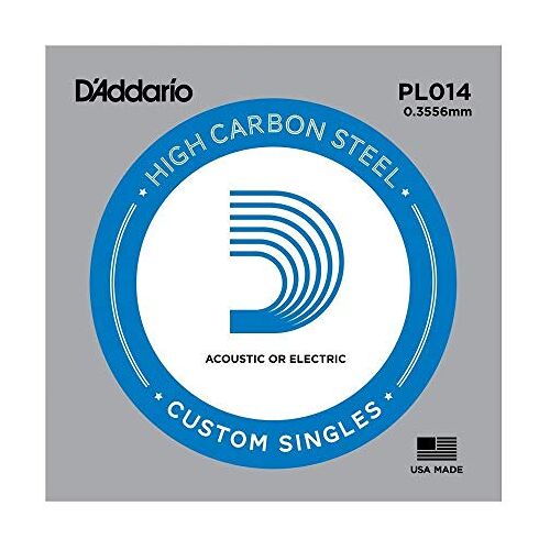 D'Addario PL014 enkele gitaarsnaar (voor akoestische of elektrische gitaar) 0,036 cm (0,014 inch)