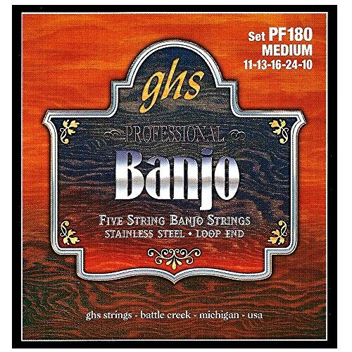 ghs BANJO RVS String Set 5-String PF180 Medium