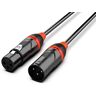 Audibax Pro Black Cable DMX 3 Pins 20 Metros Negro