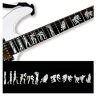 Inlaystickers Inlay Sticker Fret Markers voor gitaren Man To Wolf/weerwolf James Hetfield FT-077WO-WT