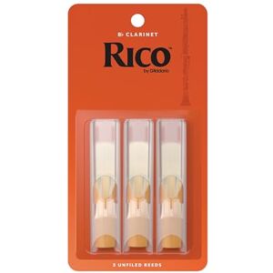 D'Addario Rico besklarinet rieten, Sterkte 2.5, 3 stuks D'Addario Rico besklarinet rieten, Sterkte 2.5, 3 stuks