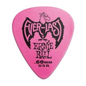 Ernie Ball .60 mm Pink Everlast Picks 12-pack Ernie Ball .60 mm Pink Everlast Picks 12-pack