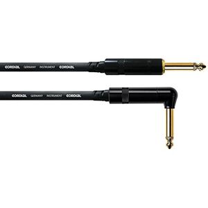 Cordial CCI9PR gitaarkabel recht/hoek 9 m, REAN-stekker 6,35 mm, verguld, Essentials Cordial CCI9PR gitaarkabel recht/hoek 9 m, REAN-stekker 6,35 mm, verguld, Essentials