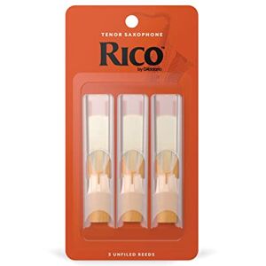 D'Addario Rico Tenorsaxofoon riet, sterkte 3, verpakking van 3 D'Addario Rico Tenorsaxofoon riet, sterkte 3, verpakking van 3