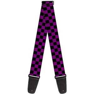 Buckle-Down Gitaarband Checker Zwart Paars 2 Inch Breed (GS-W30315) Buckle-Down Gitaarband Checker Zwart Paars 2 Inch Breed (GS-W30315)