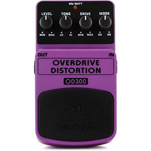 Behringer OD300 Effectenpedaal, 2-mode overdrive/distortion Behringer OD300 Effectenpedaal, 2-mode overdrive/distortion