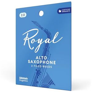 D'Addario Woodwinds Royal Altsaxofoon rieten, Sterkte 2, 3 stuks D'Addario Woodwinds Royal Altsaxofoon rieten, Sterkte 2, 3 stuks