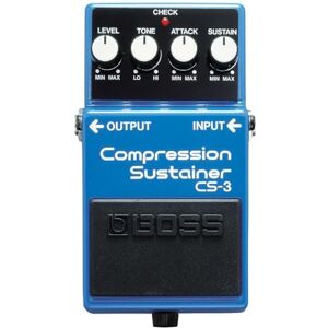 Boss CS-3 Compressor/Sustain-pedaal, Compacte compression/sustainer-pedaal met hoogwaardige circuits Boss CS-3 Compressor/Sustain-pedaal, Compacte compression/sustainer-pedaal met hoogwaardige circuits