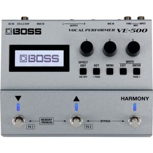Boss VE-500 Vocal Performer Geavanceerde Vocal Multi-Effects Unit voor Zingende Gitaristen Krachtige Tools voor je Pedalboard Auto Harmony en Pitch Correctie Gitaar Input Boss VE-500 Vocal Performer Geavanceerde Vocal Multi-Effects Unit voor Zingende Gitaristen Krachtige Tools voor je Pedalboard Auto Harmony en Pitch Correctie Gitaar Input
