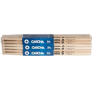 CASCHA Professionele drumstokjes 5A robuuste esdoornstokjes I houten trommelstokken I professionele drumsticks esdoorn I drumstokken I drumstokken houten kop model 12 paar (24 stuks) CASCHA Professionele drumstokjes 5A robuuste esdoornstokjes I houten trommelstokken I professionele drumsticks esdoorn I drumstokken I drumstokken houten kop model 12 paar (24 stuks)