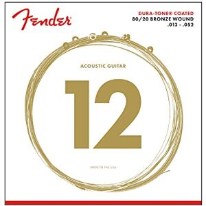 Fender Dura-Tone 880L gecoate akoestische snaren 12-52 Fender Dura-Tone 880L gecoate akoestische snaren 12-52