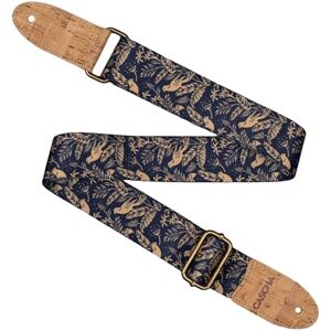 CASCHA Midnight Birds Ukelele riem, veganistisch, verstelbare en comfortabele ukelelengordel van milieuvriendelijke materialen, duurzaam en stijlvol, past bij alle ukeleles, ideaal voor alle spelers CASCHA Midnight Birds Ukelele riem, veganistisch, verstelbare en comfortabele ukelelengordel van milieuvriendelijke materialen, duurzaam en stijlvol, past bij alle ukeleles, ideaal voor alle spelers