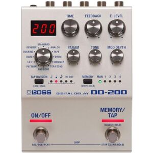 Boss DD-200 Digital Delay Pedal, snelle, makkelijke bediening met grijpklare controls Boss DD-200 Digital Delay Pedal, snelle, makkelijke bediening met grijpklare controls