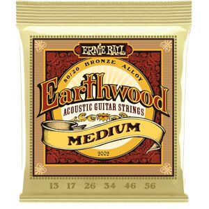 Ernie Ball Earthwood Medium 80/20 Bronze snaren voor akoestische gitaar 13-56 gauge Ernie Ball Earthwood Medium 80/20 Bronze snaren voor akoestische gitaar 13-56 gauge