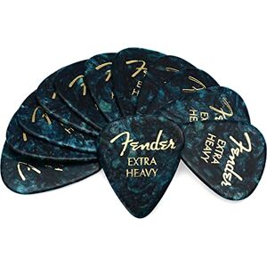 Fender ® »351 SHAPE CLASSIC PICKS« celluloid plectrums vorm: 351-12 stuks dikte: X-Heavy Kleur: Ocean Moto Fender ® »351 SHAPE CLASSIC PICKS« celluloid plectrums vorm: 351-12 stuks dikte: X-Heavy Kleur: Ocean Moto