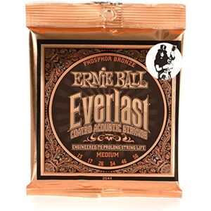 Ernie Ball Everlast Medium Coated Phosphor Bronze Acoustic Guitar Strings 13-56 Gauge