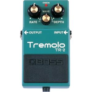 Boss TR-2 Tremolo-pedaal, vintage tremolo-effecten in een makkelijk te gebruiken compact pedal Boss TR-2 Tremolo-pedaal, vintage tremolo-effecten in een makkelijk te gebruiken compact pedal