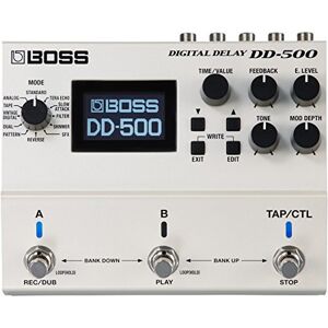 Boss Digital Delay Effects pedaal DD-500 wit Boss Digital Delay Effects pedaal DD-500 wit