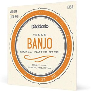 D'Addario Banjo snaren EJ63 Tenor 4-String nikkel Loop End Snaren D'Addario Banjo snaren EJ63 Tenor 4-String nikkel Loop End Snaren