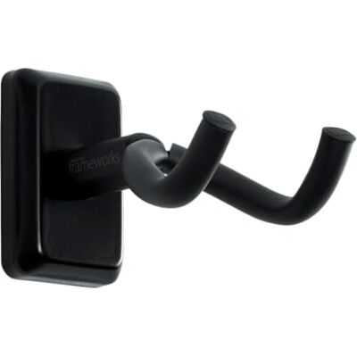 Gator Frameworks Akoestische/Elektrische Gitaar Wandhanger met zwarte montageplaat (GFW-GTR-HNGRBLK) Gator Frameworks Akoestische/Elektrische Gitaar Wandhanger met zwarte montageplaat (GFW-GTR-HNGRBLK)