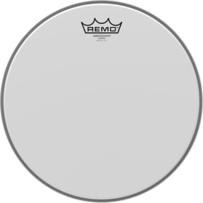 REMO Drumvel Ambassador Wit geschuurd 12" BA-0112-00 REMO Drumvel Ambassador Wit geschuurd 12" BA-0112-00