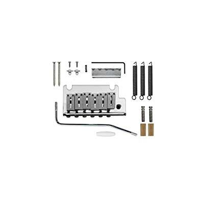 Fender American Strat Tremolo Brug Assembly Chrome 2-Point Origineel vervangingsonderdeel, geschikt voor American Series Stratocaster 1986-2007, 2-punts chromen tremolo Fender American Strat Tremolo Brug Assembly Chrome 2-Point Origineel vervangingsonderdeel, geschikt voor American Series Stratocaster 1986-2007, 2-punts chromen tremolo