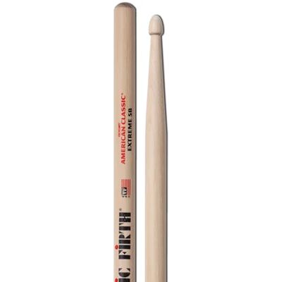 Vic Firth American Classic® Series Extreme Drumsticks 5B American Hickory Wood Tip Vic Firth American Classic® Series Extreme Drumsticks 5B American Hickory Wood Tip