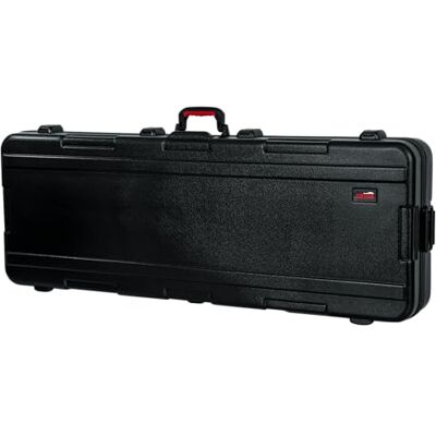 Gator Cases gevormde flightcase voor 76-toetsen keyboards met TSA-goedgekeurde sluitingen en verzonken wielen; (GTSA-KEY76) Gator Cases gevormde flightcase voor 76-toetsen keyboards met TSA-goedgekeurde sluitingen en verzonken wielen; (GTSA-KEY76)