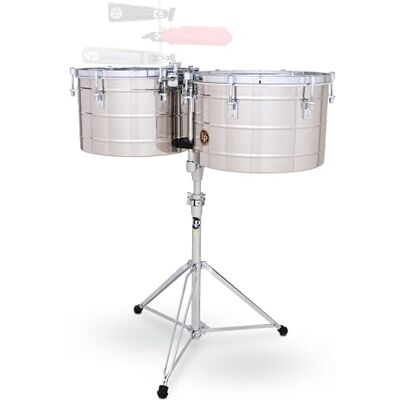 Latin Percussion LP Timbales Tito Puente Thunder Timbs Roestvrij Staal 15"/16" LP258-S Latin Percussion LP Timbales Tito Puente Thunder Timbs Roestvrij Staal 15"/16" LP258-S